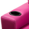 Baxton Studio Evonka Modern Magenta Pink Faux Leather Kids Recliner Chair 151-9244
